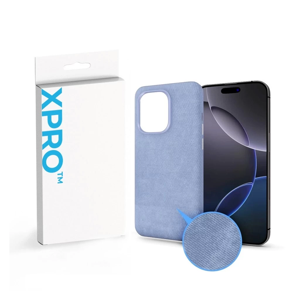 XPRO™ Soft Velvet Magsafe tok Apple iPhone 17 készülékhez – Kék – ECO csomagolással