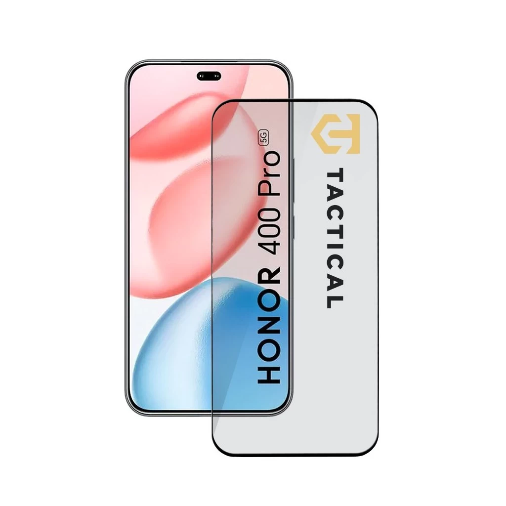 Tactical Glass Shield 5D for Honor 400 Pro készülékhez fekete