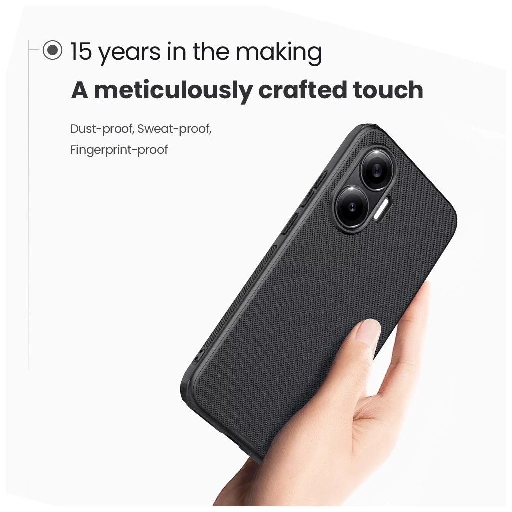 Nillkin Super Frosted PRO hátok Poco F7 készülékhez fekete