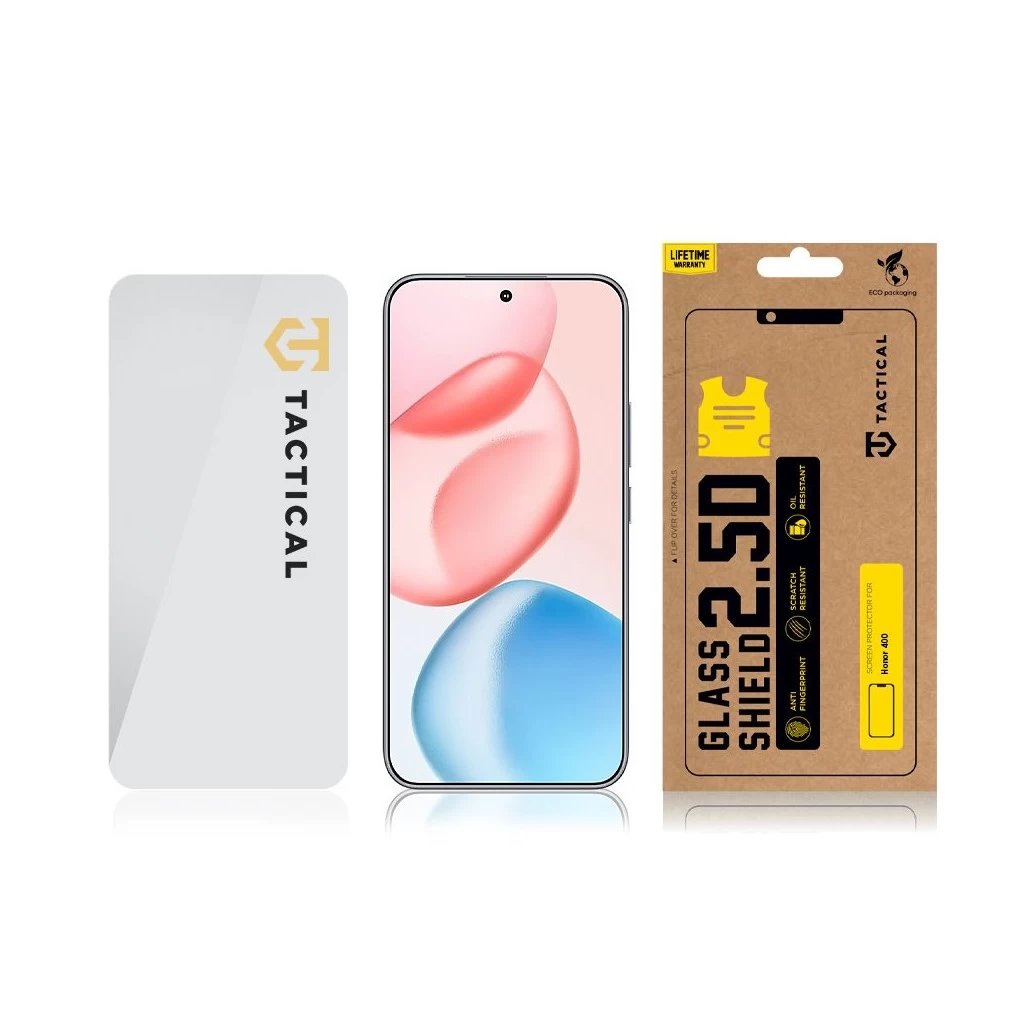 Tactical Glass Shield 2.5D for Honor 400 készülékhez átlátszó