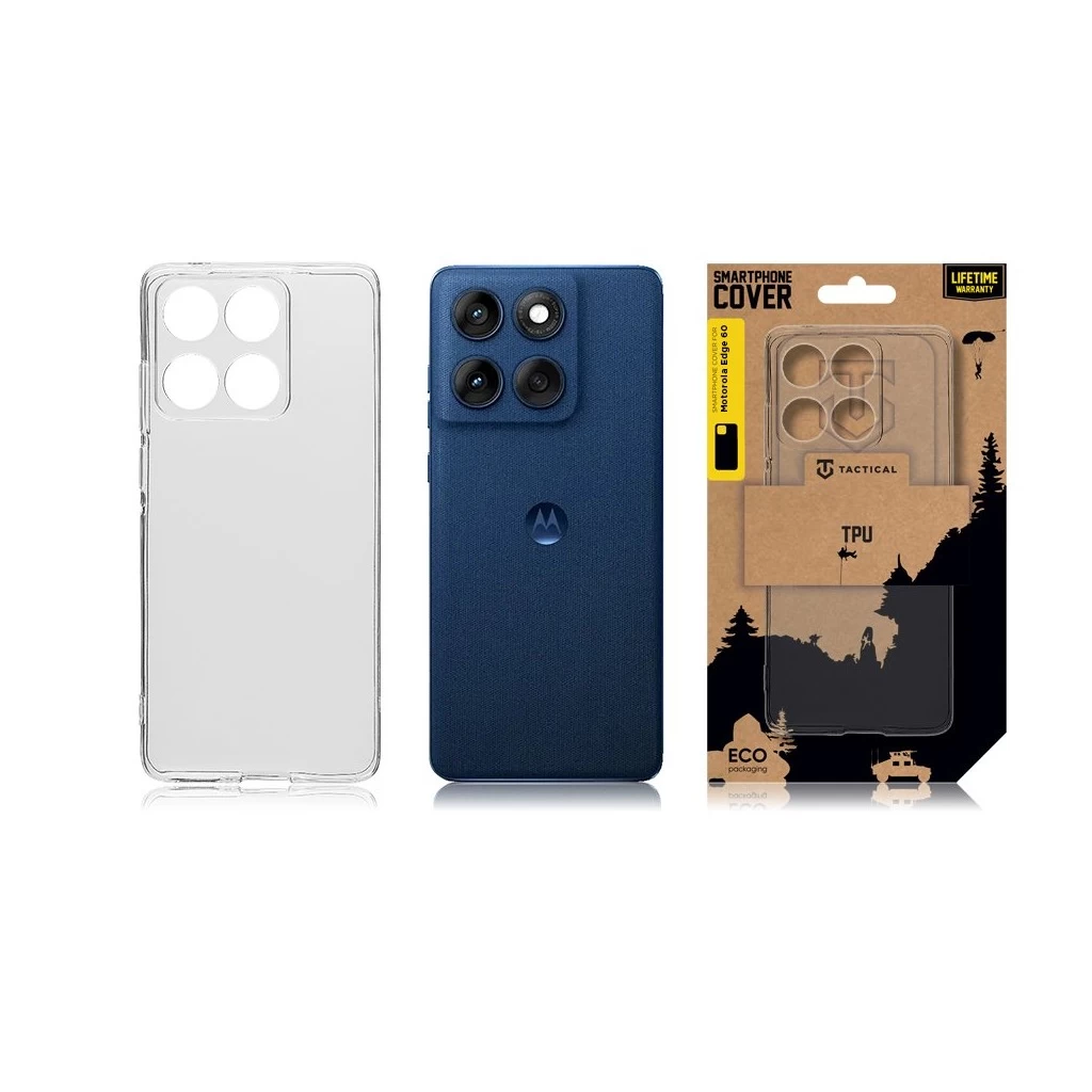 Tactical TPU tok Motorola Edge 60 készülékhez átlátszó