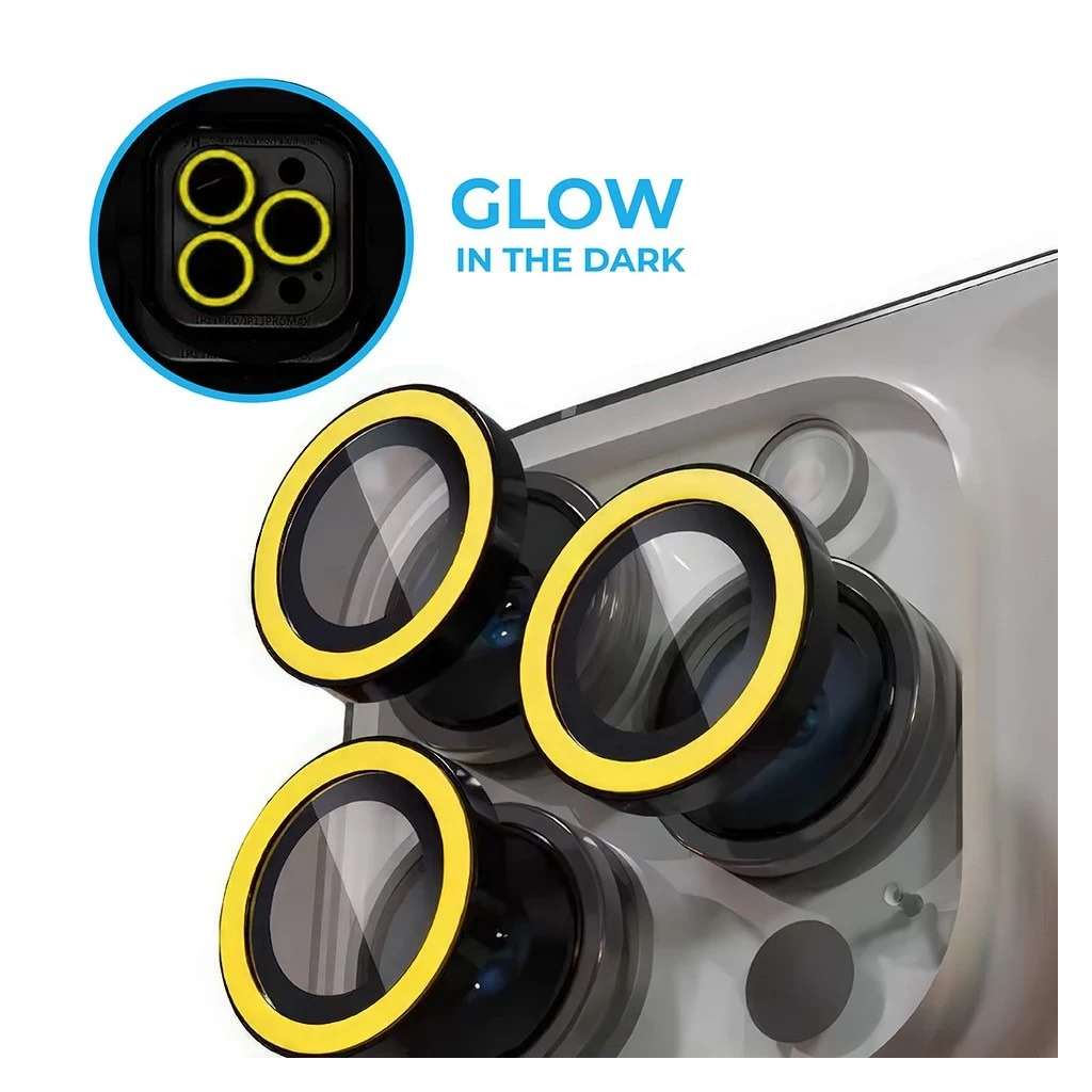 XPRO™ Luminous Prémium Kameravédő Üveg Apple iPhone 17 készülékhez – Citromsárga