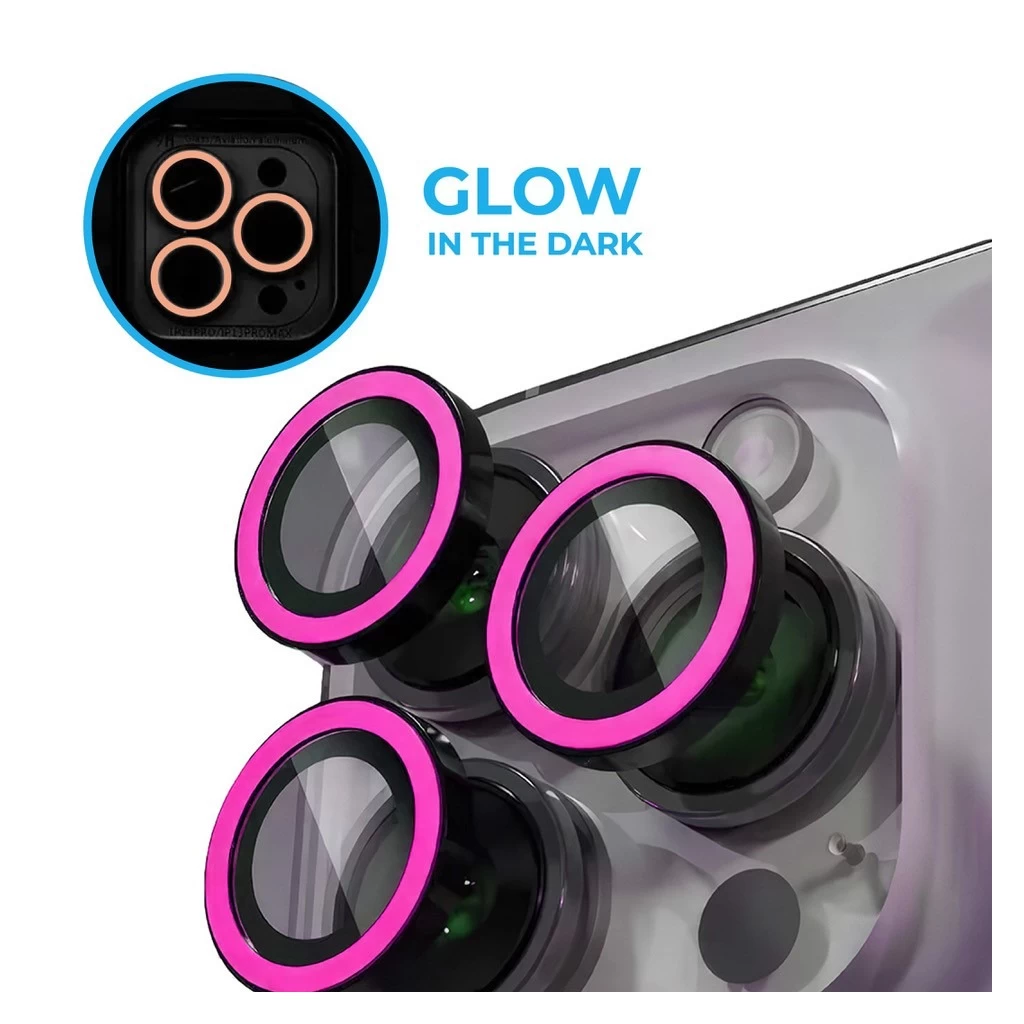 XPRO™ Luminous Prémium Kameravédő Üveg Apple iPhone 17 készülékhez – Pink