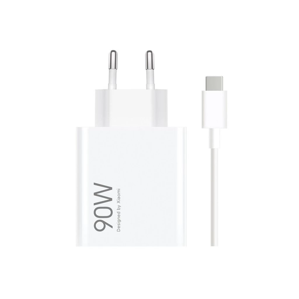 Xiaomi MDY-15-EK USB-A 90W utazó töltő + adatkábel USB-C 6A fehér (Damage Package)