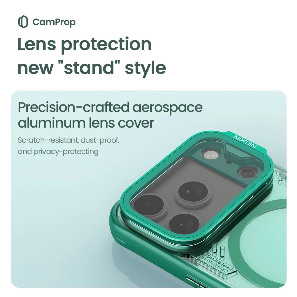 Nillkin Iceblade Prop mágneses tok Apple iPhone 17 Pro készülékhez dűnebarna