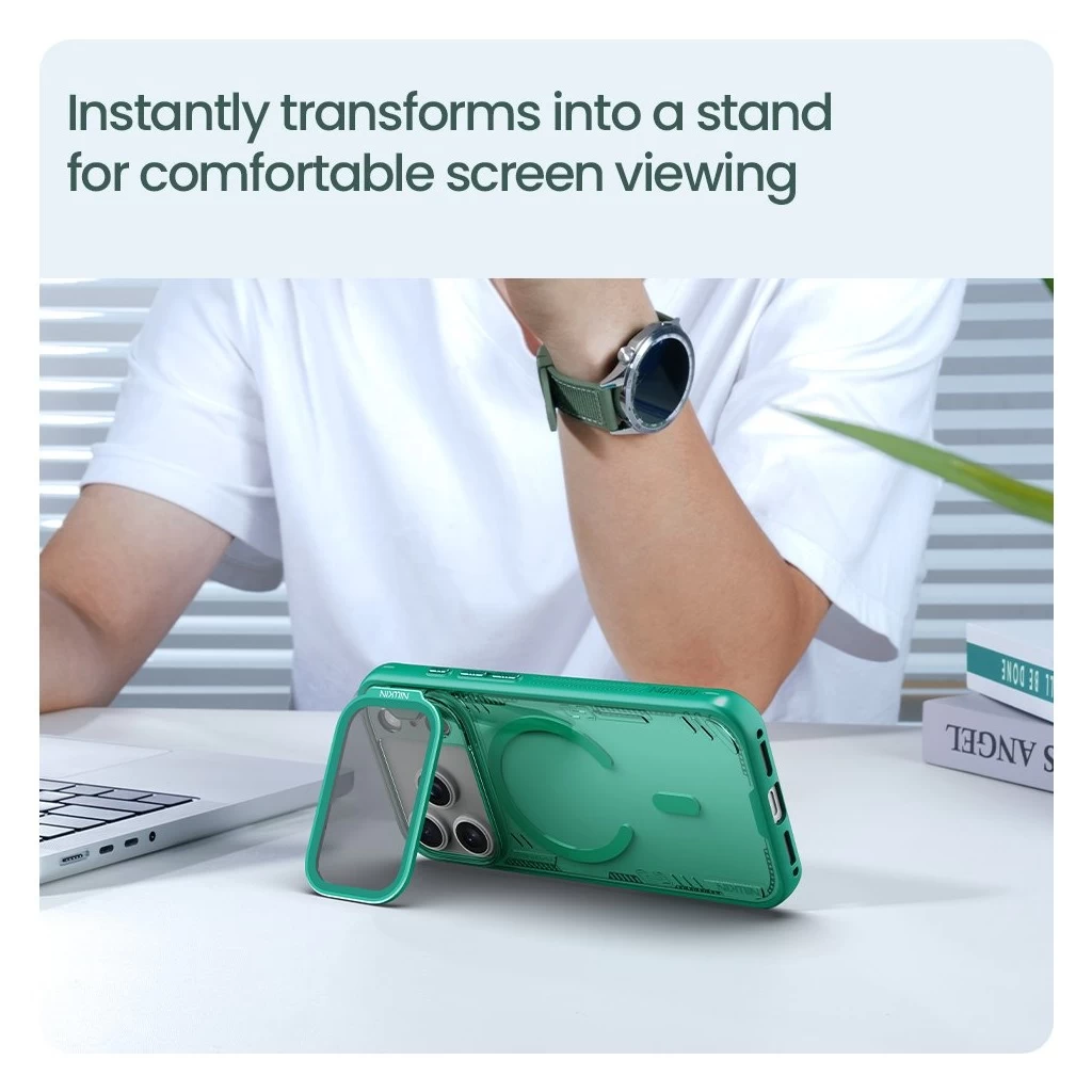 Nillkin Iceblade Prop mágneses tok Apple iPhone 17 Pro készülékhez, alkonyati szürke