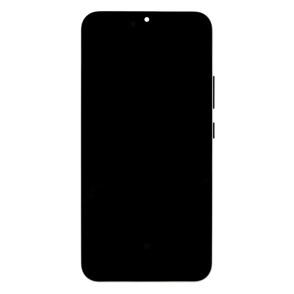 LCD kijelző + érintő egység + elülső tok Samsung A346B Galaxy A34 5G készülékhez grafit