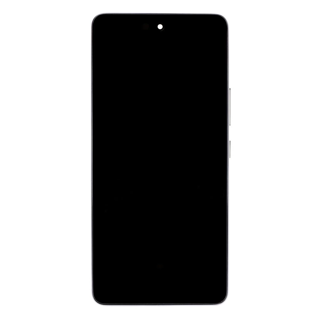 Samsung A536B Galaxy A53 5G készülékhez LCD kijelző + érintő egység + elülső tok fekete