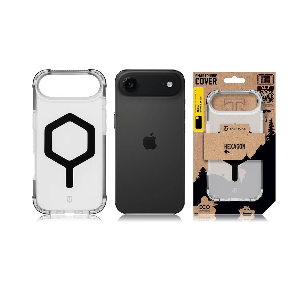 Tactical MagForce Hexagon tok Apple iPhone Air készülékhez, fekete