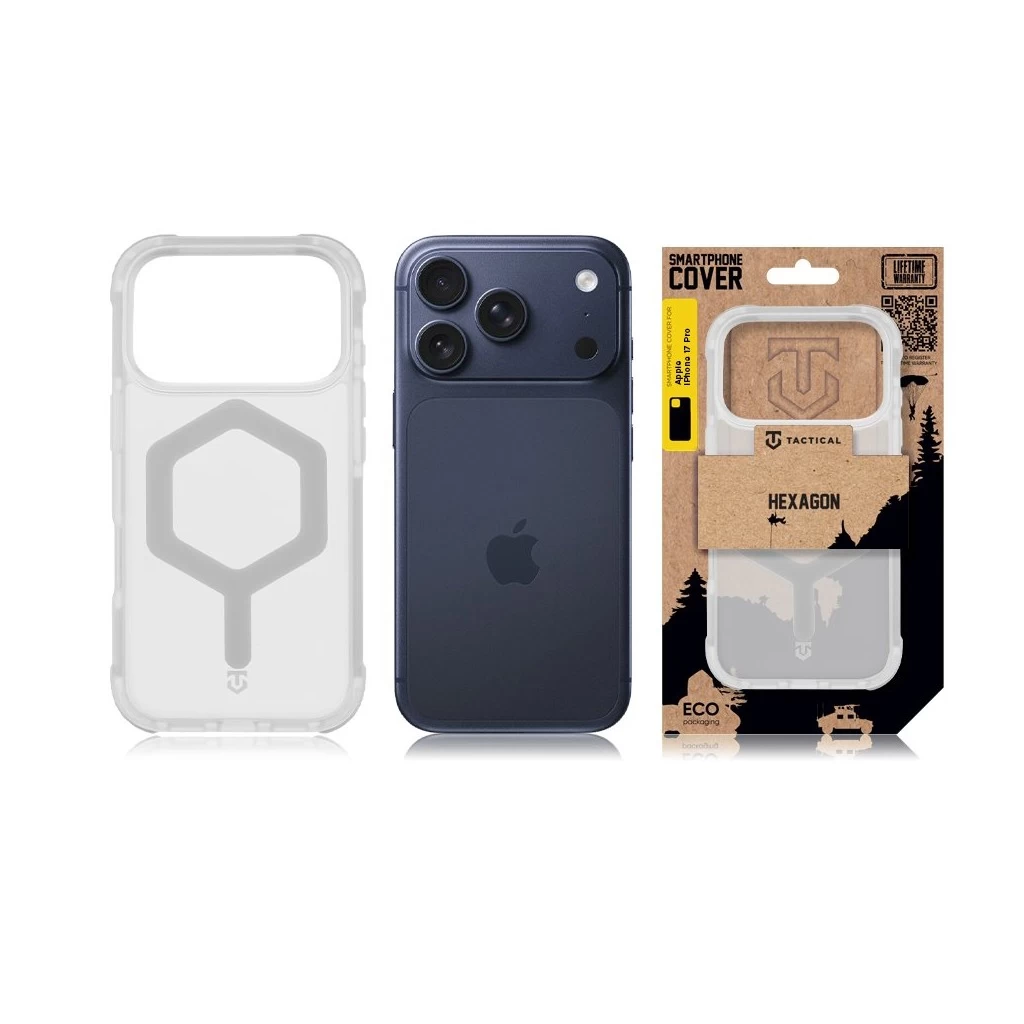 Tactical MagForce Hexagon tok Apple iPhone 17 Pro készülékhez fehér