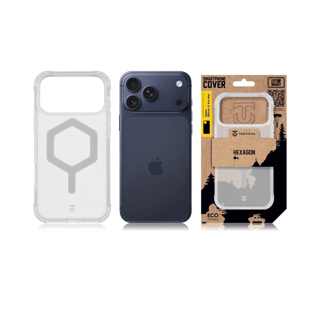 Tactical MagForce Hexagon tok Apple iPhone 17 Pro Max készülékhez fehér