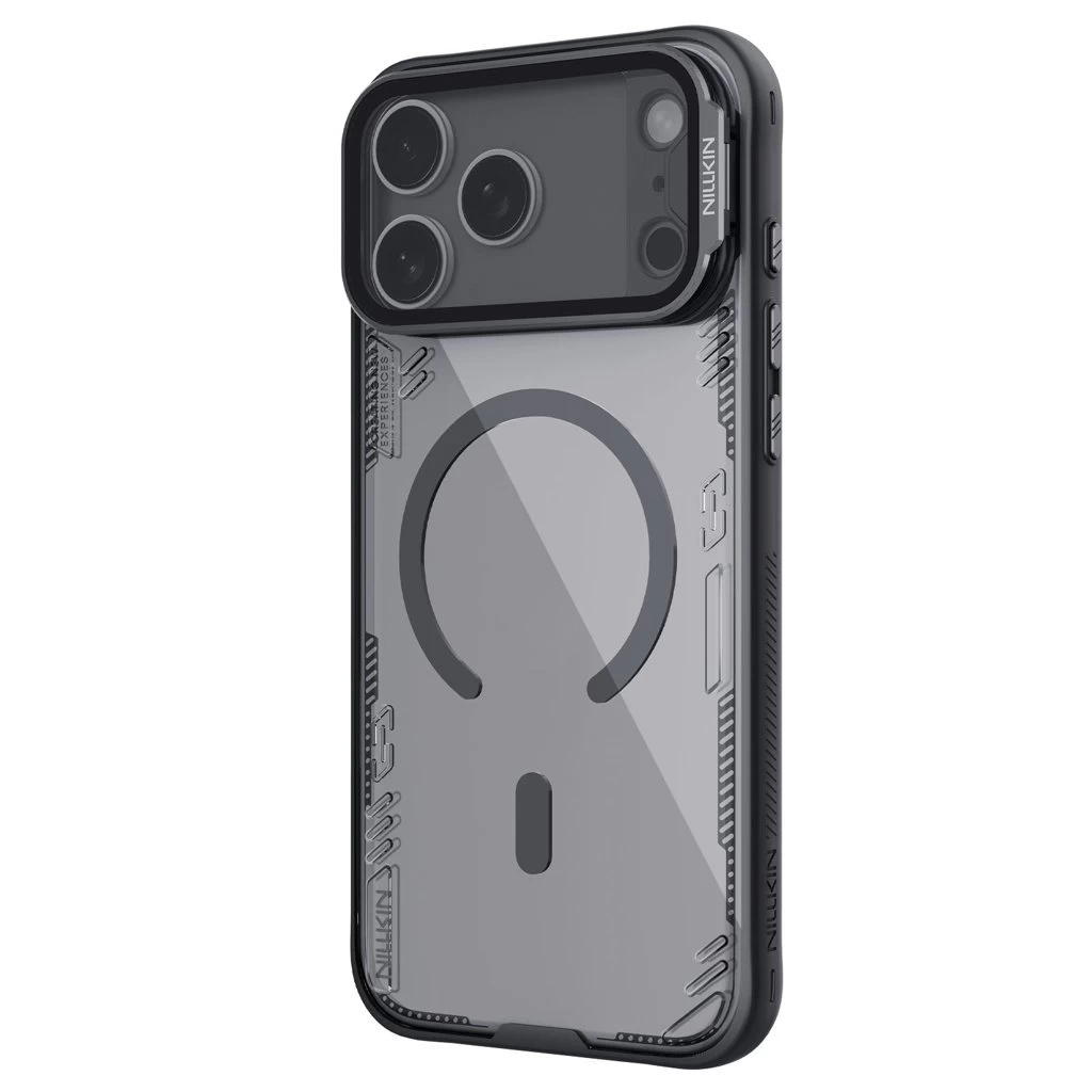 Nillkin Iceblade Prop Mágneses tok Apple iPhone 17 Pro Max készülékhez sötét éjszakai fekete