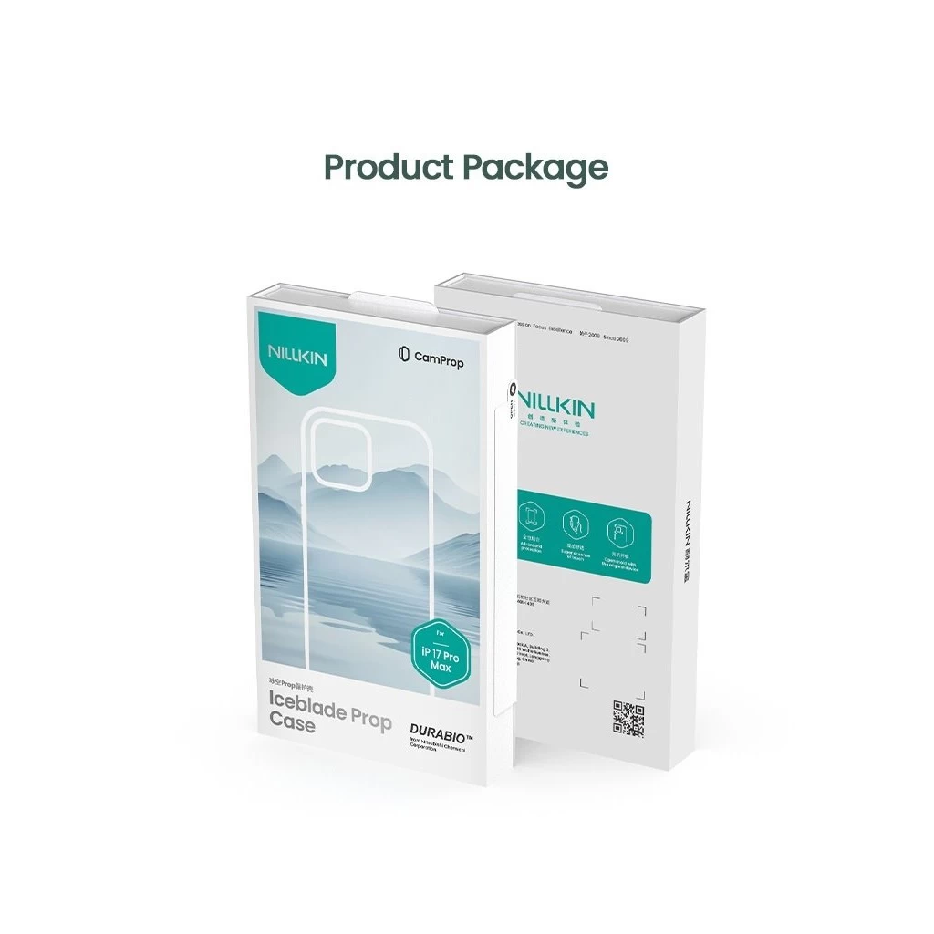 Nillkin Iceblade Prop mágneses tok Apple iPhone 17 Pro Max készülékhez dűne barna