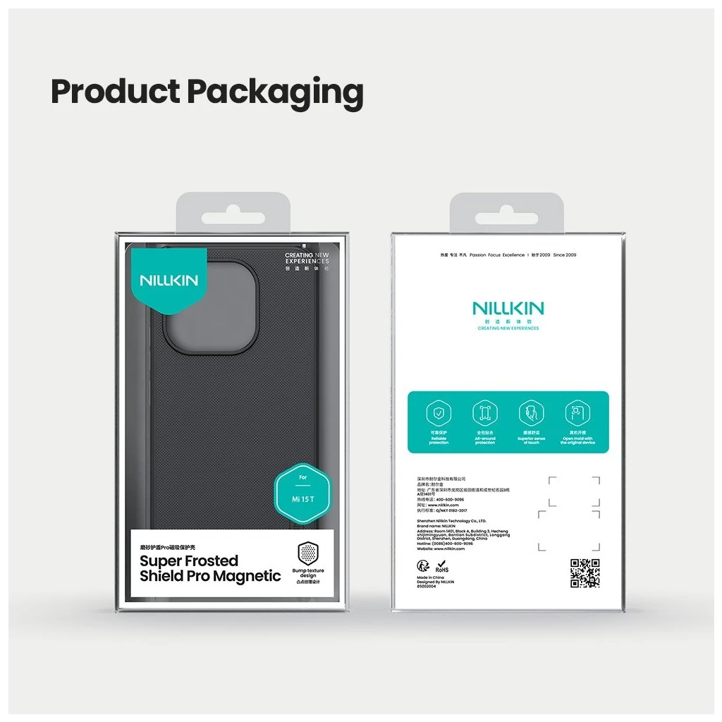 Nillkin Super Frosted PRO mágneses hátsó tok Xiaomi 15T készülékhez fekete