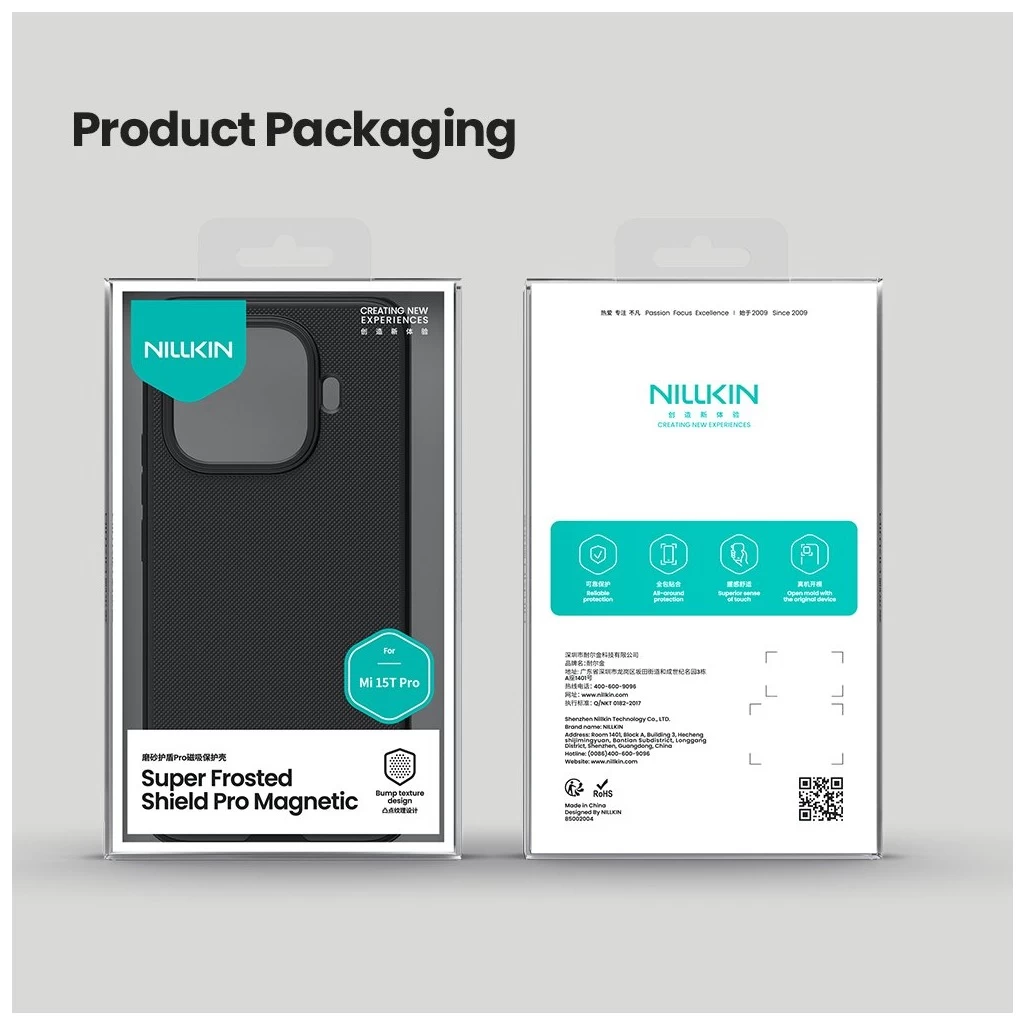 Nillkin Super Frosted PRO mágneses hát tok a Xiaomi 15T Pro készülékhez fekete
