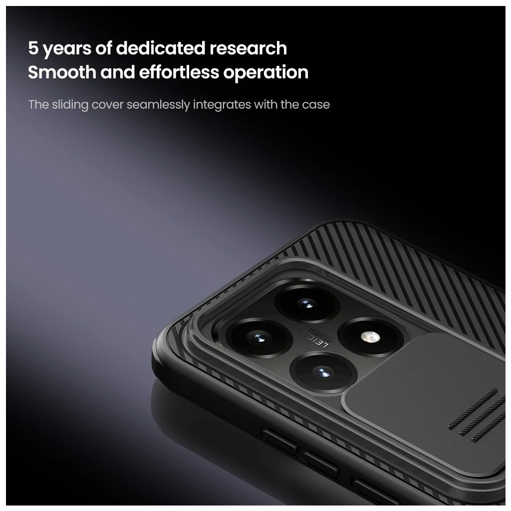 Nillkin CamShield PRO kemény tok a Xiaomi 15T készülékhez fekete