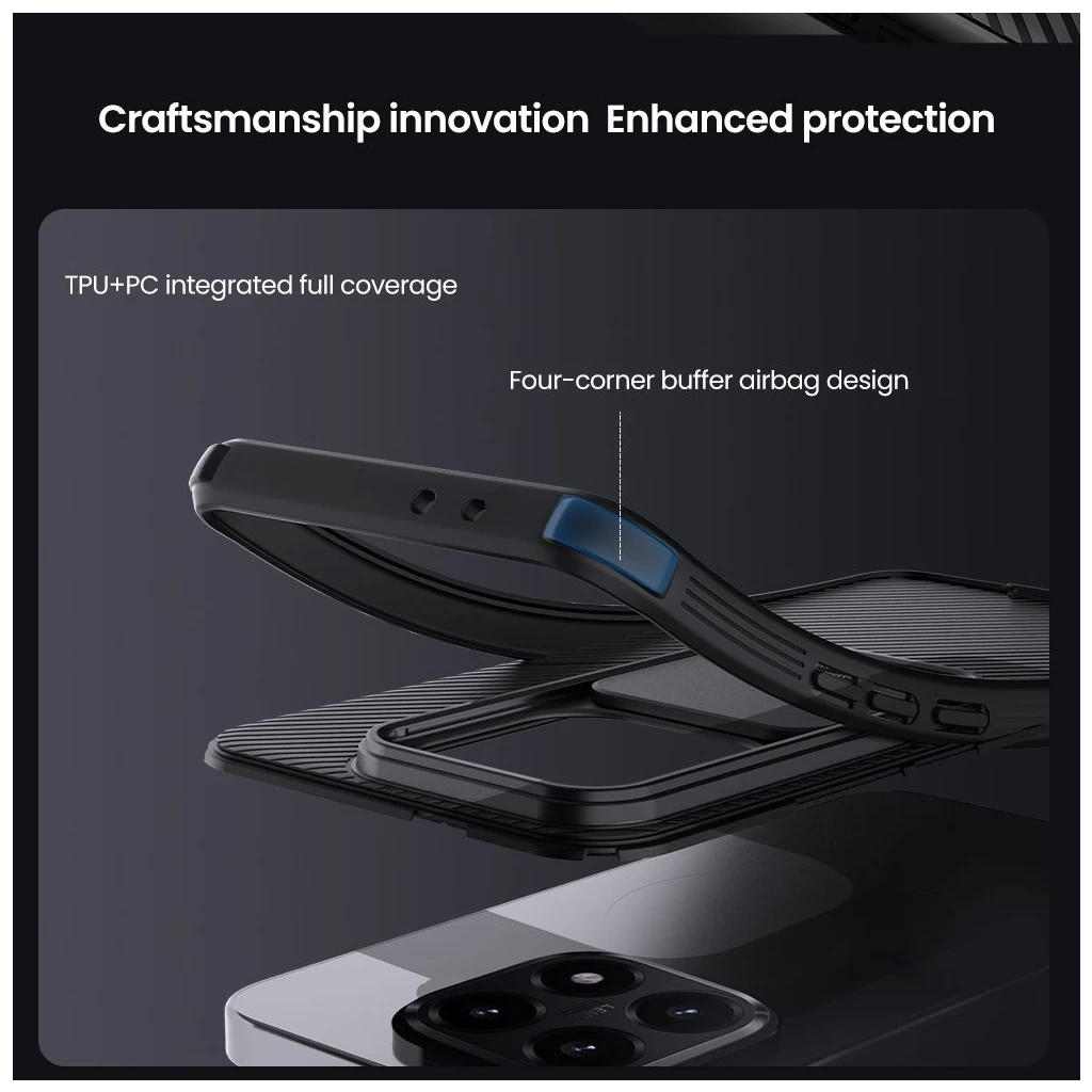 Nillkin CamShield PRO kemény tok a Xiaomi 15T készülékhez fekete