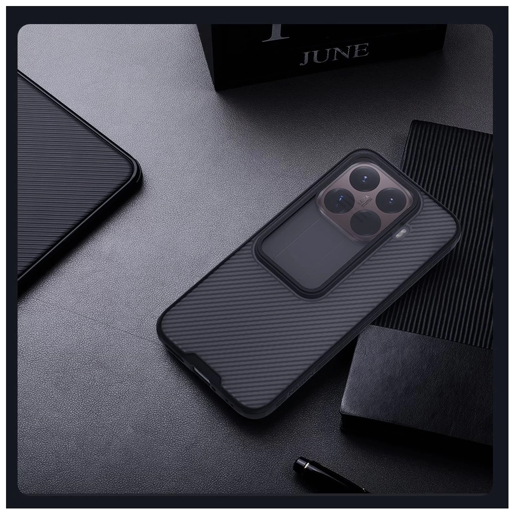 Nillkin CamShield PRO merev tok Xiaomi 15T Pro készülékhez, átlátszó fekete