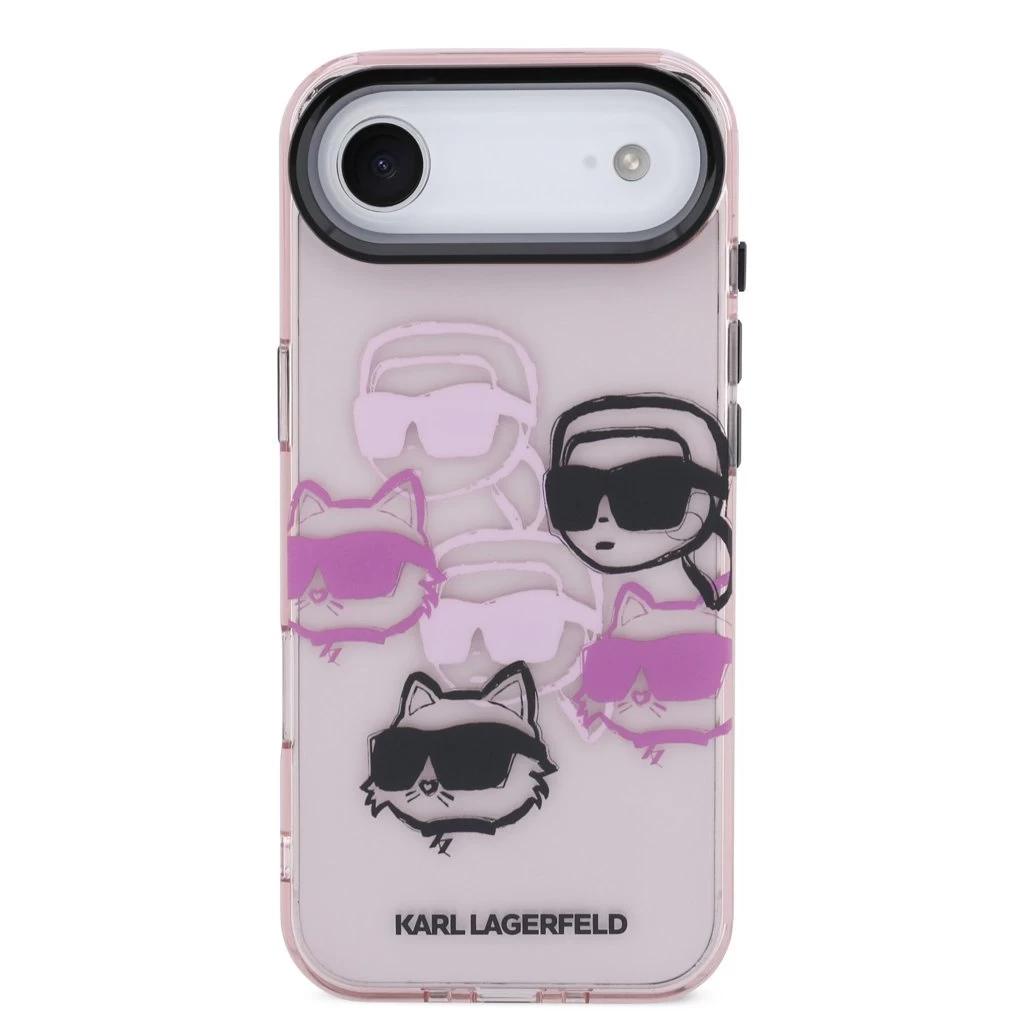 Karl Lagerfeld IML Multi K&CH Heads tok iPhone Air készülékhez rózsaszín