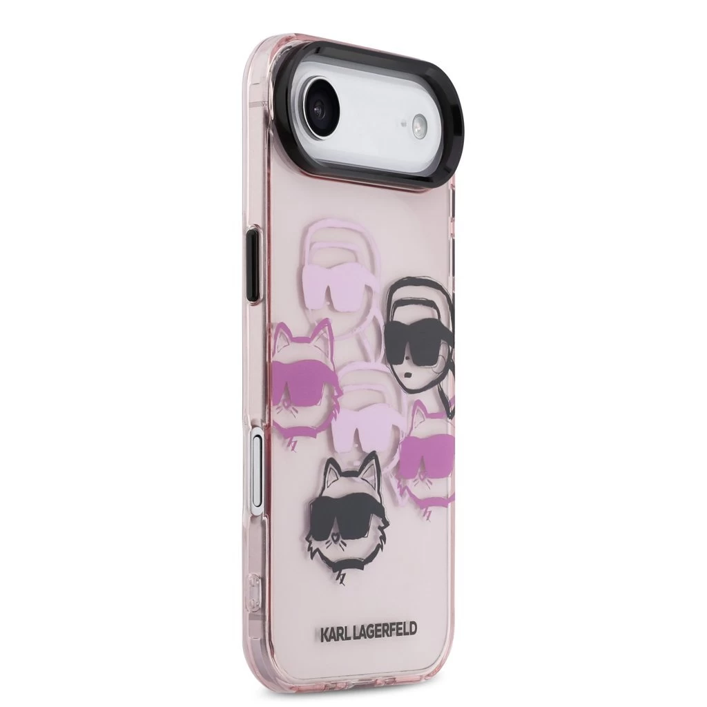Karl Lagerfeld IML Multi K&CH Heads tok iPhone Air készülékhez rózsaszín