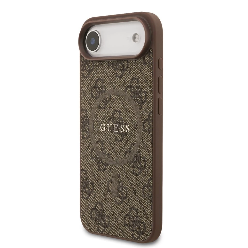Guess PU Leather 4G Colored Ring MagSafe tok iPhone Air készülékhez barna
