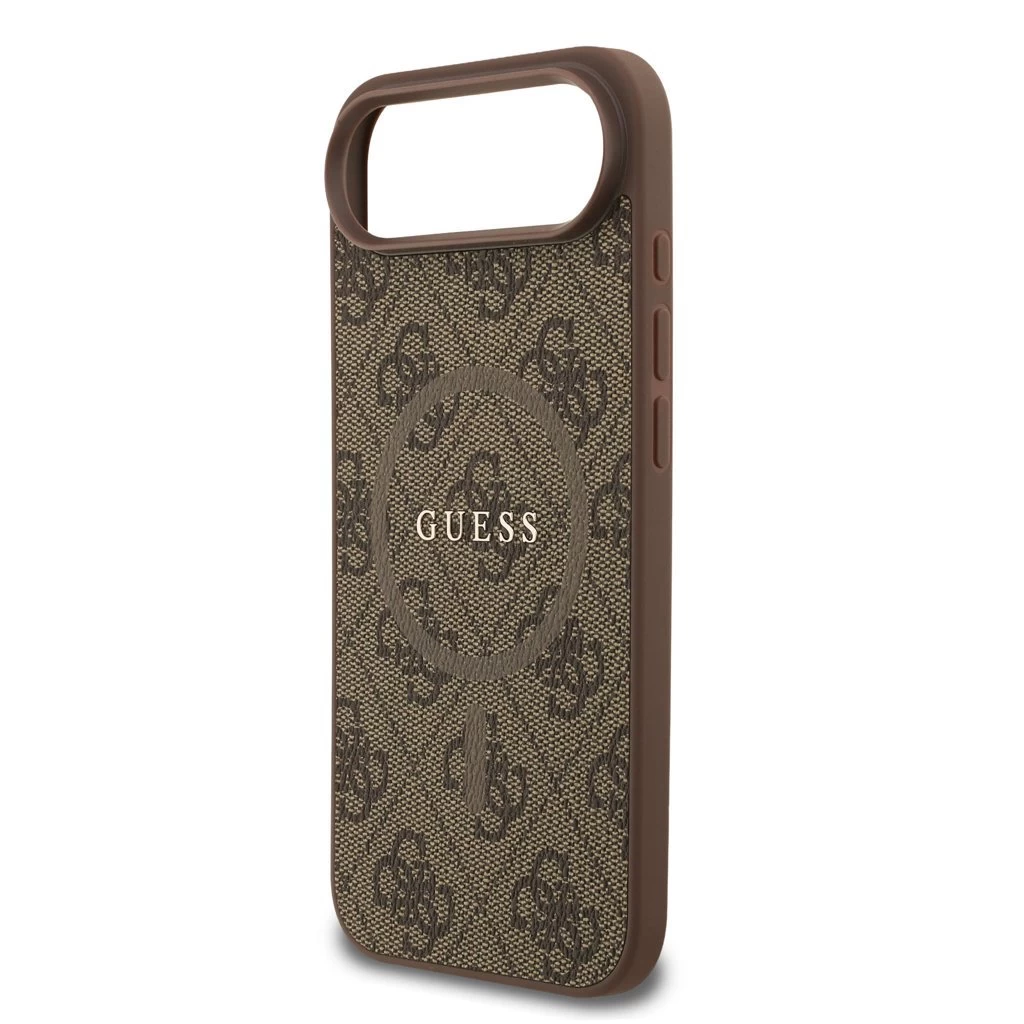 Guess PU Leather 4G Colored Ring MagSafe tok iPhone Air készülékhez barna