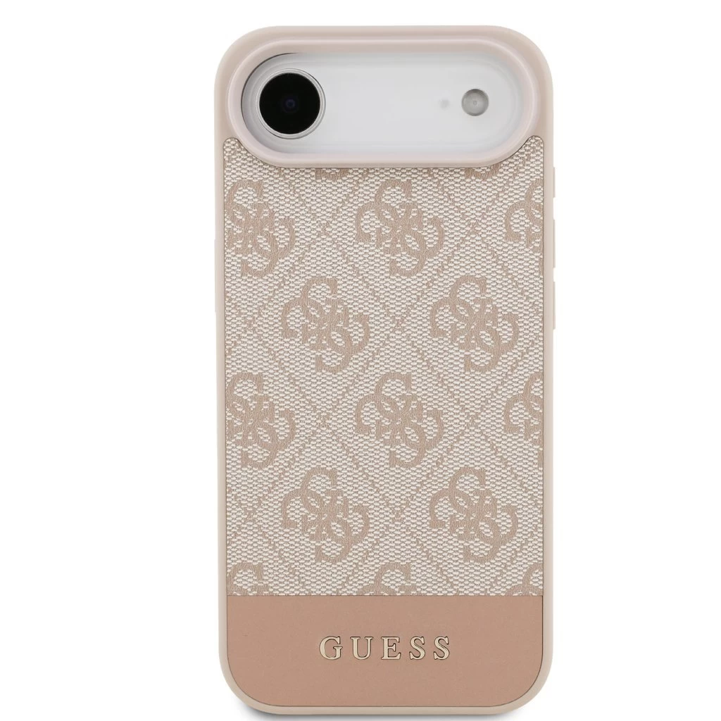 Guess PU 4G Stripe tok iPhone Air készülékhez rózsaszín