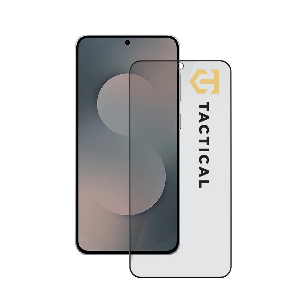 Tactical Glass Shield Privacy Stealth 5D kijelzővédő Samsung Galaxy S25 FE készülékhez fekete