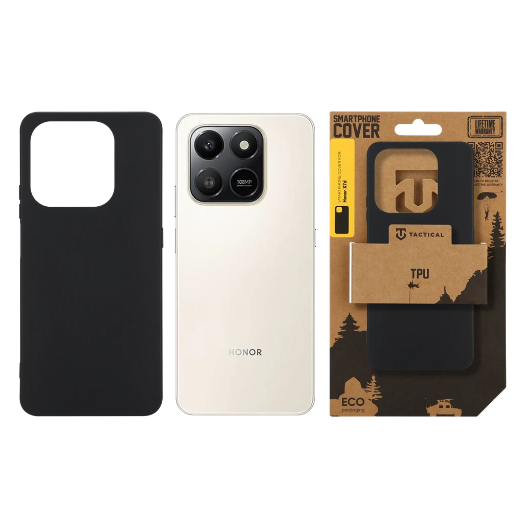 Tactical TPU tok Honor X7d készülékhez fekete