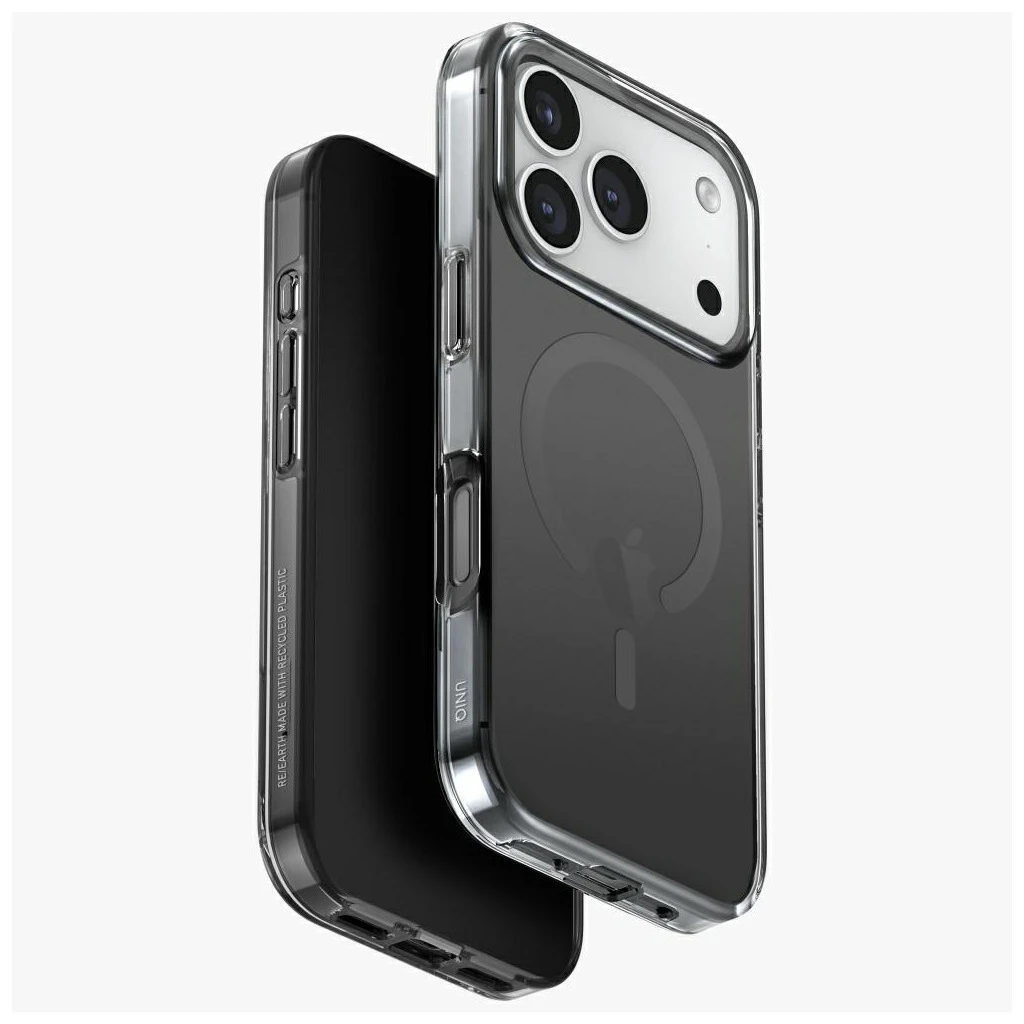 UNIQ Clario MagClick Charging tok Apple Iphone 17 Pro készülékhez – black