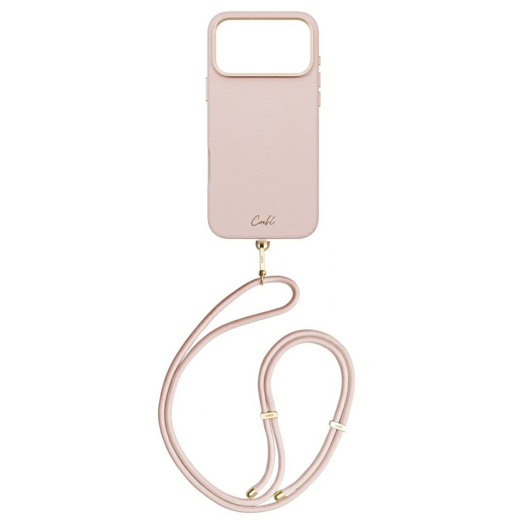 UNIQ Coehl Mirelle Magnetic Charging crossbody tok Apple Iphone 17 Pro Max készülékhez – pink