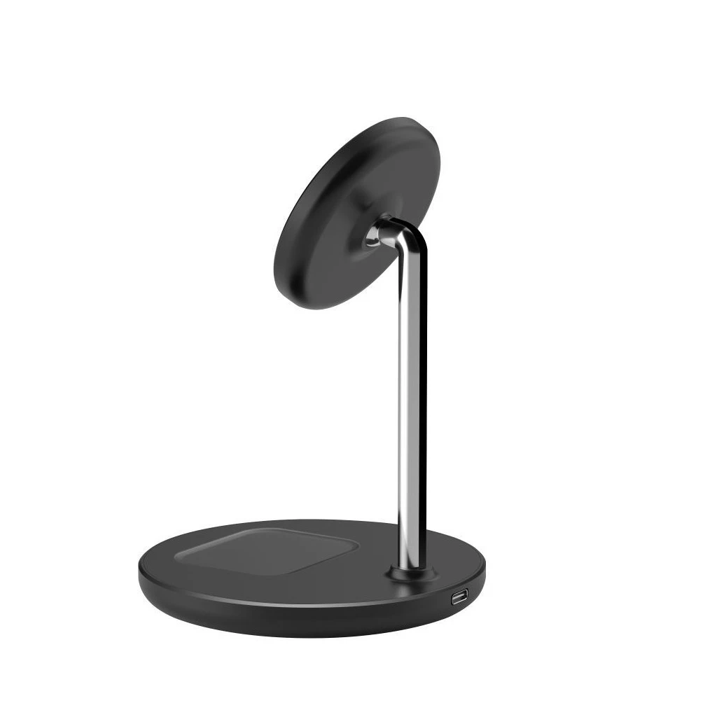 TECH-PROTECT QI15W-A39 2IN1 MAGNETIC MAGSAFE vezeték nélküli töltő fekete