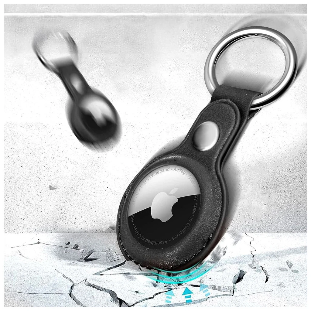 TECH-PROTECT NaturalFit Apple AirTag 1/2 készülékhez tok fekete