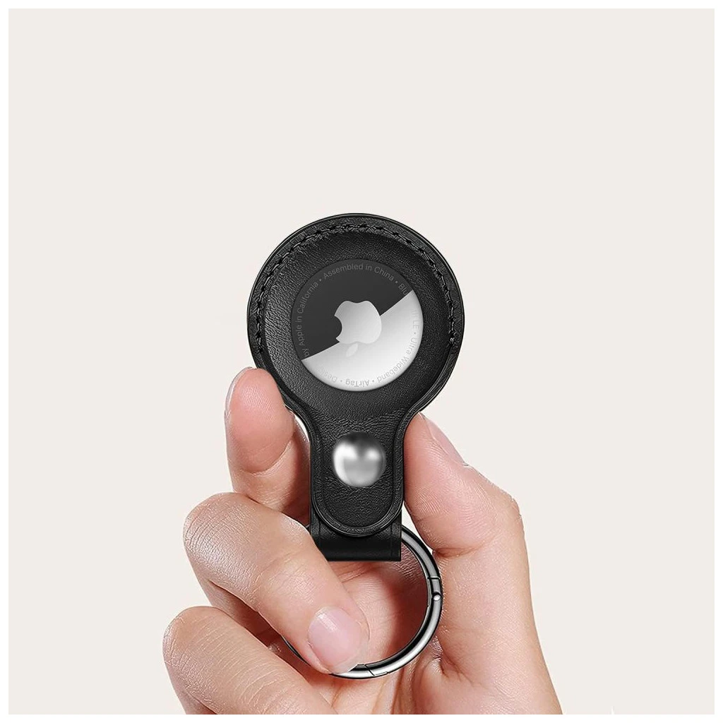 TECH-PROTECT NaturalFit Apple AirTag 1/2 készülékhez tok fekete