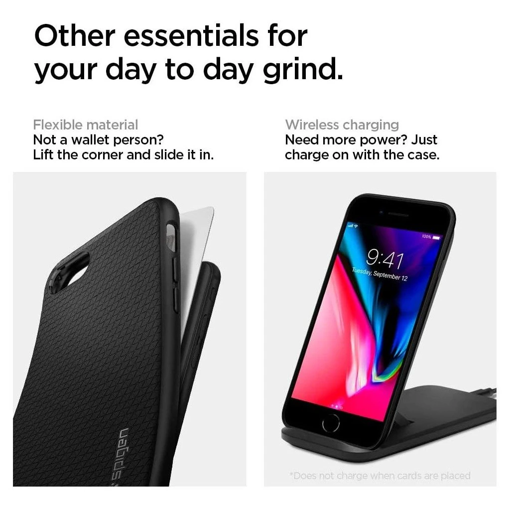 SPIGEN LIQUID AIR iPhone 7 / 8 / SE 2020 / 2022 készülékhez tok fekete