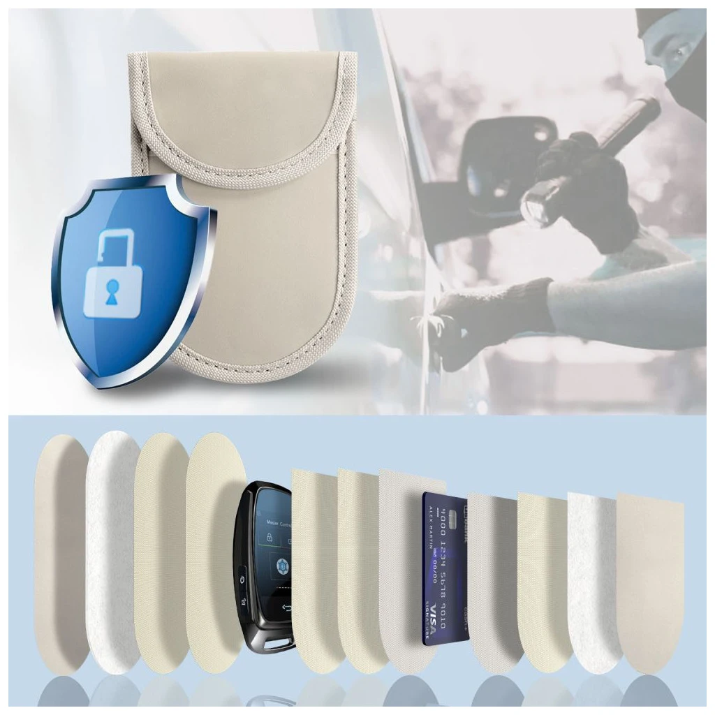 KLATKA FARADAYA TECH-PROTECT KLR100 kulcsmentes RFID jelzavaró tok, kávébarna