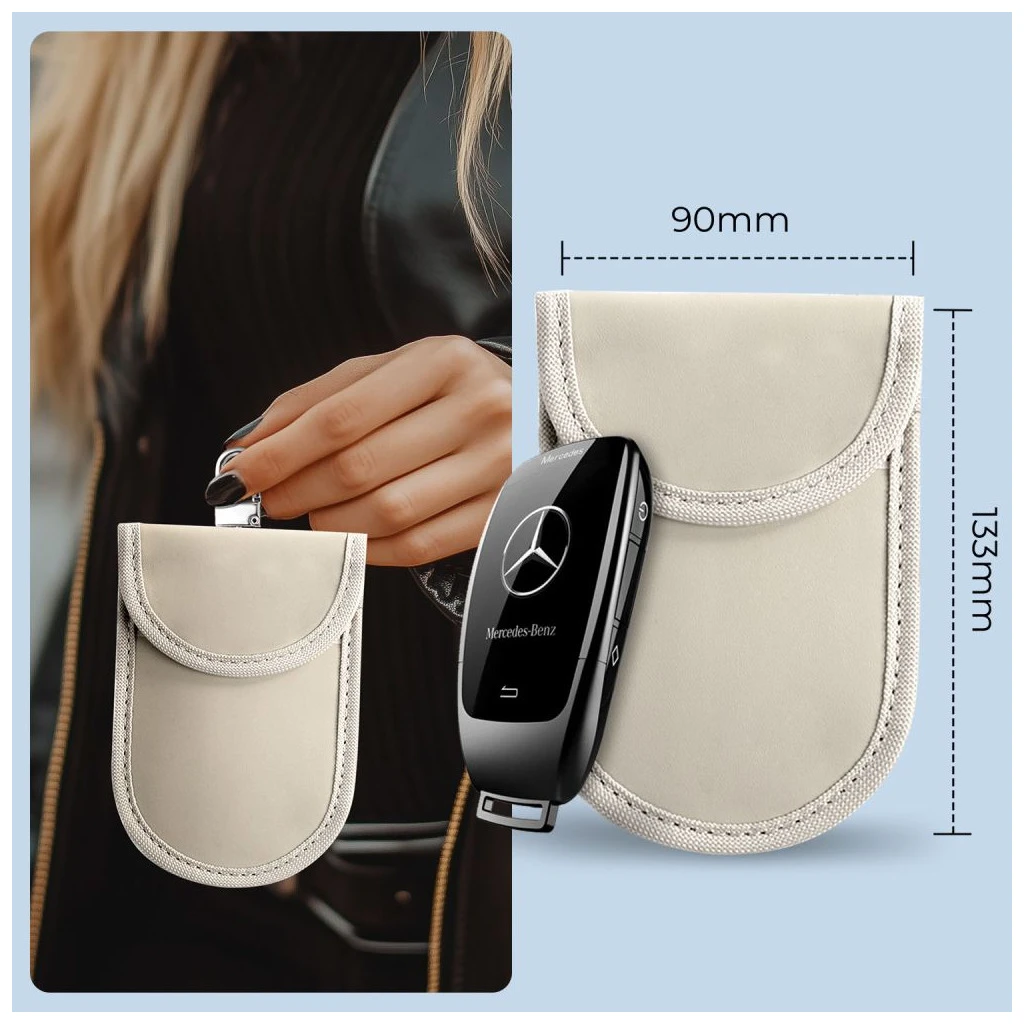 KLATKA FARADAYA TECH-PROTECT KLR100 kulcsmentes RFID jelzavaró tok, kávébarna