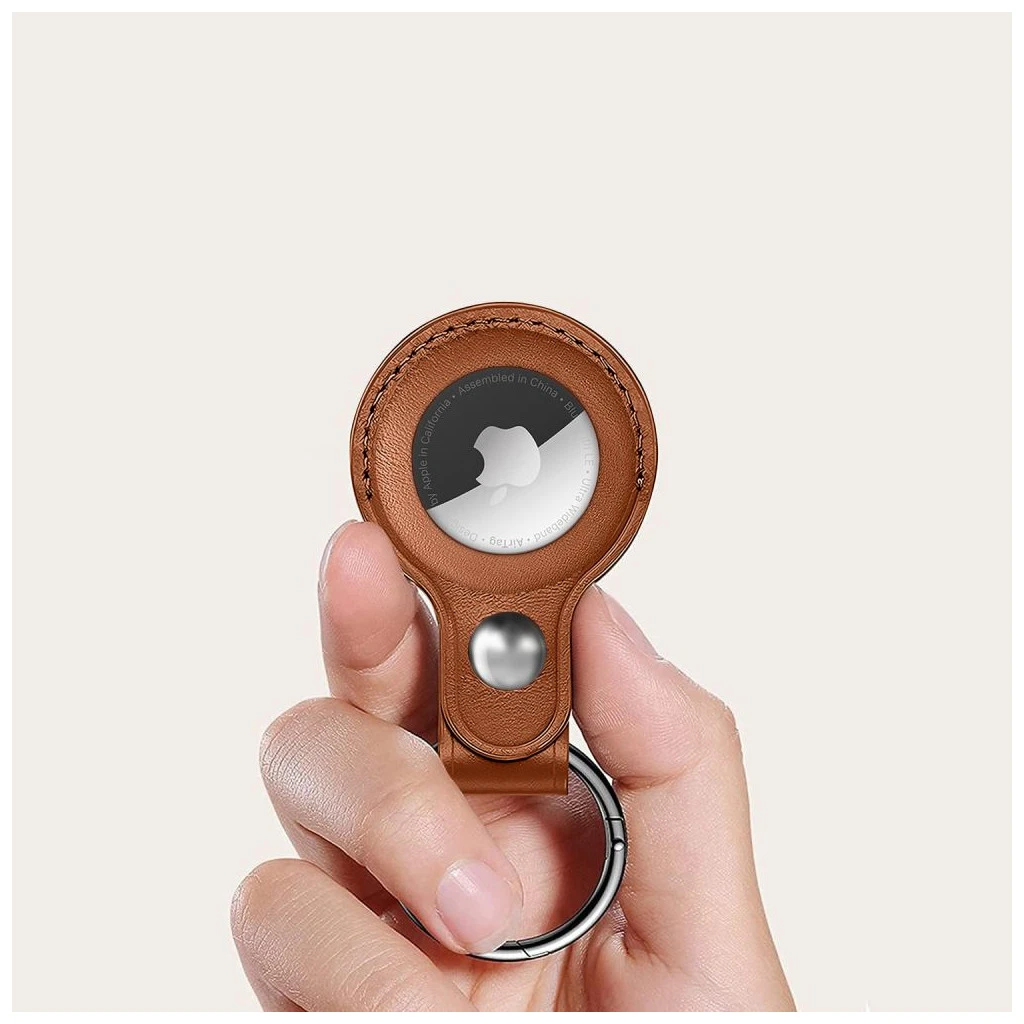 TECH-PROTECT NATURALFIT APPLE AIRTAG készülékhez tok 1 / 2 barna