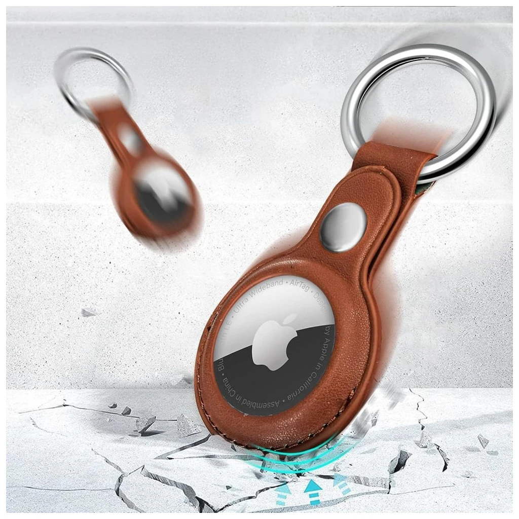 TECH-PROTECT NATURALFIT APPLE AIRTAG készülékhez tok 1 / 2 barna