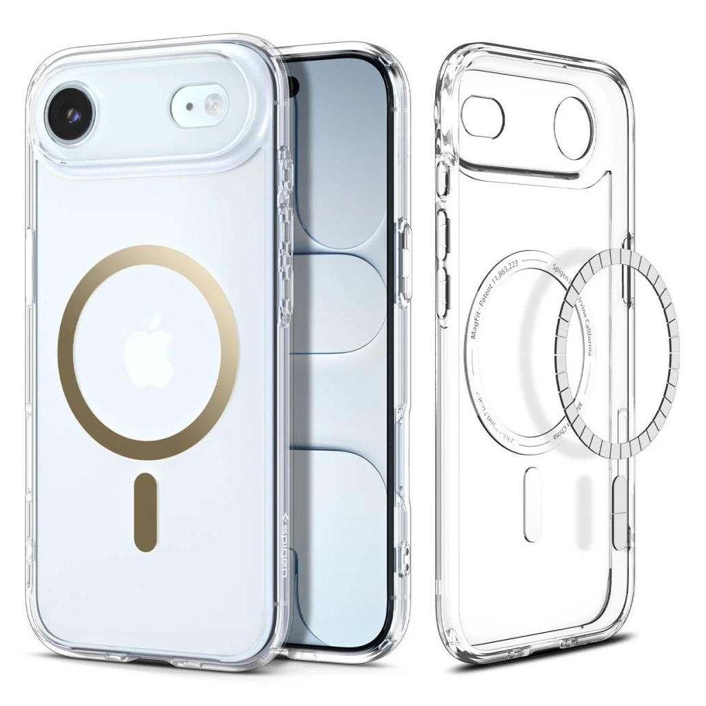 SPIGEN ULTRA HYBRID MAG MAGSAFE iPhone Air készülékhez tok átlátszó/arany