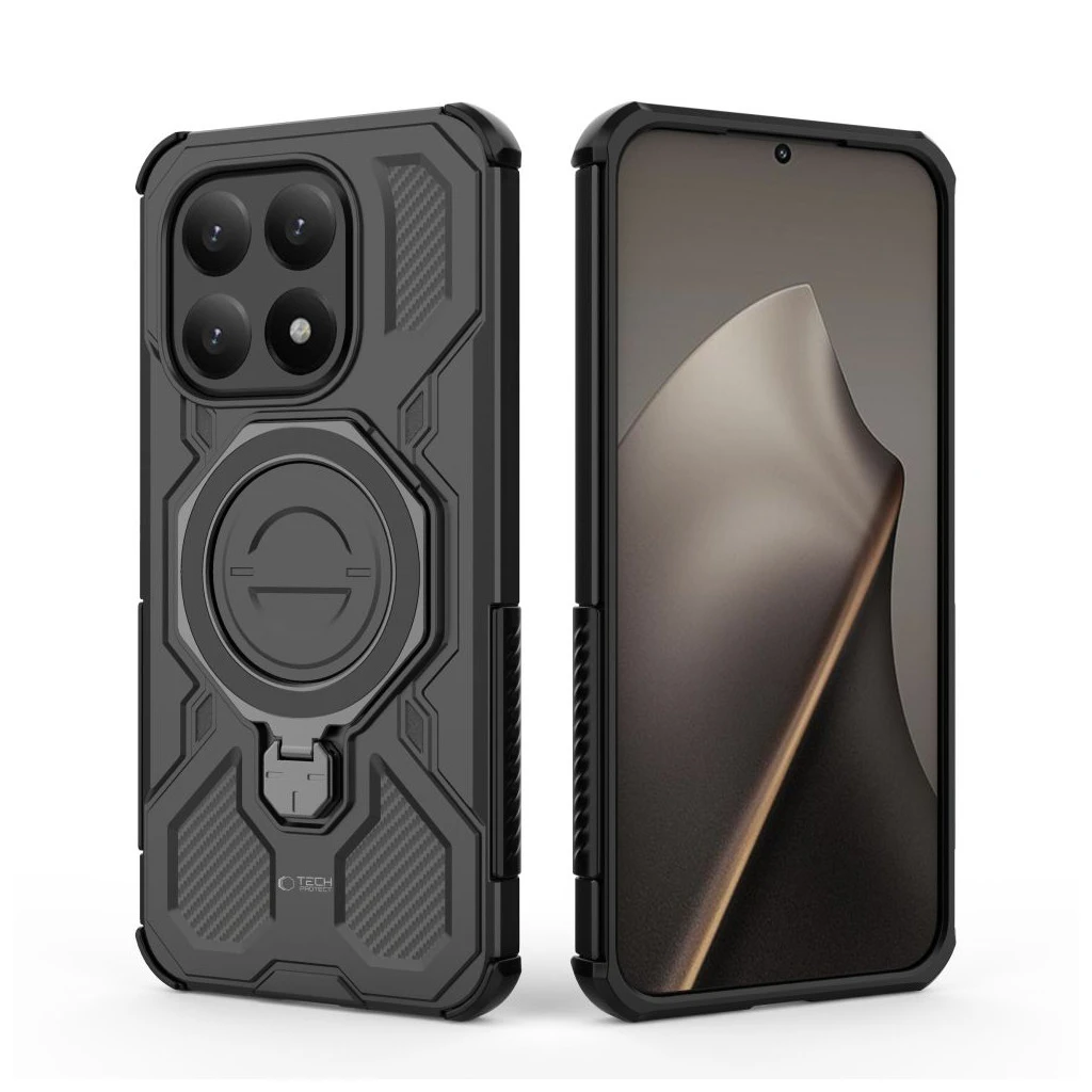 TECH-PROTECT TACTICSTAND MAGSAFE telefon tok XIAOMI 15T készülékhez, matt fekete
