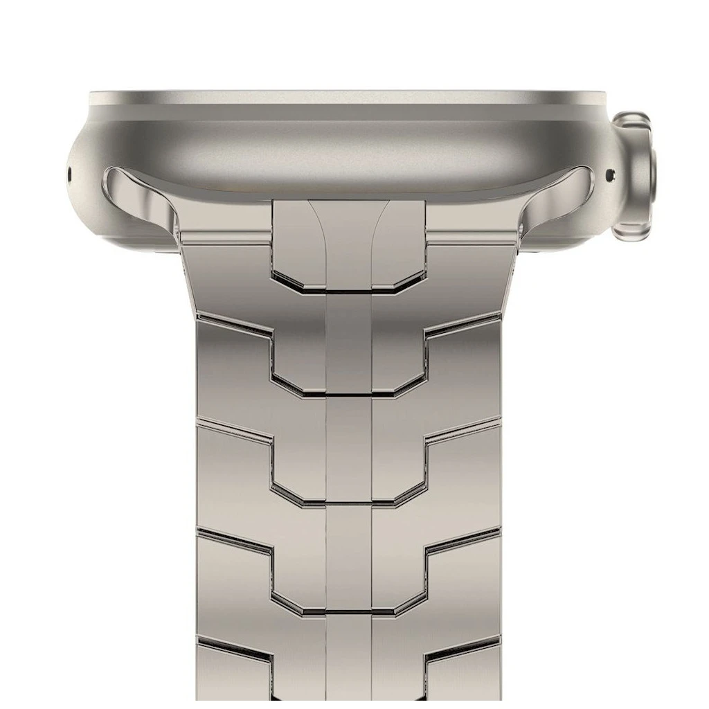 TECH-PROTECT STAINLESS LINE védőtok Apple Watch 8/9/10/11/SE/ULTRA készülékhez (44/45/46/49 MM) TITANIUM