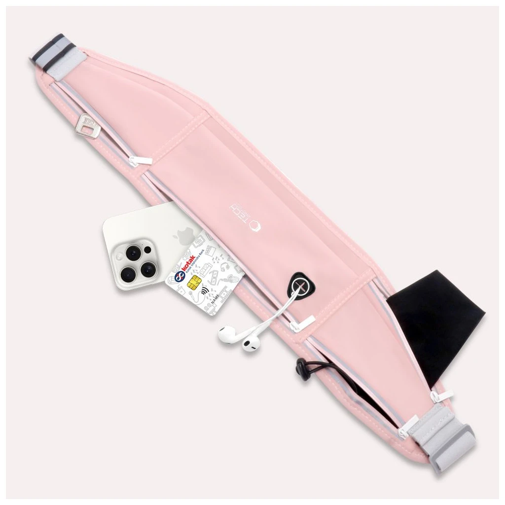 TECH-PROTECT M3 UNIVERSAL SPORT derék táska poros rózsaszín