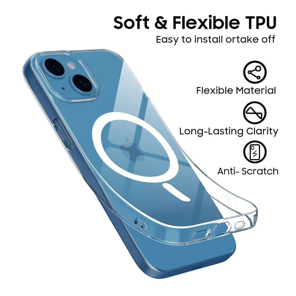 TECH-PROTECT FLEXAIR MAGSAFE IPHONE 13 MINI tok átlátszó