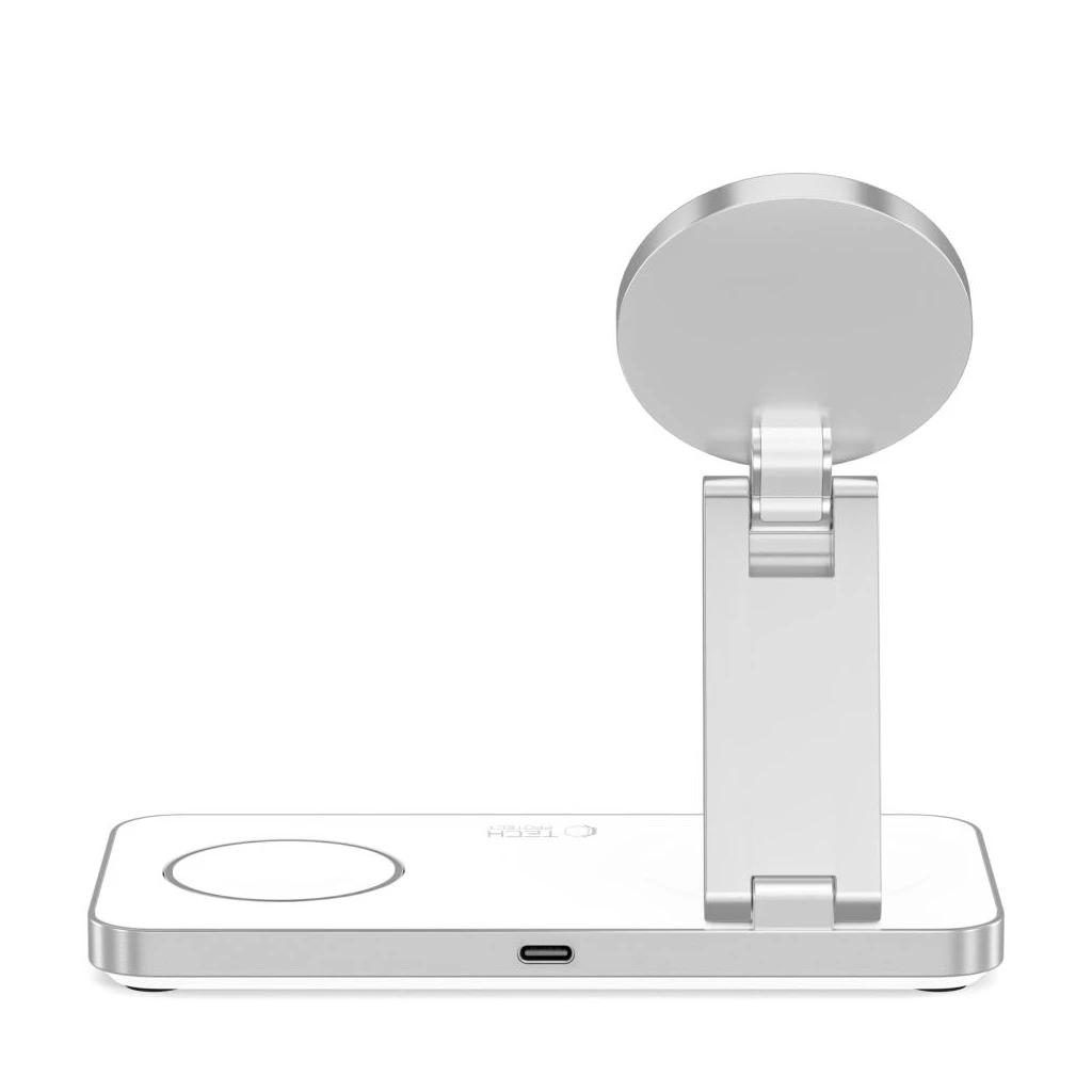 TECH-PROTECT QI15W-A47 3IN1 MAGNETIC MAGSAFE WIRELESS TÖLTŐ fehér