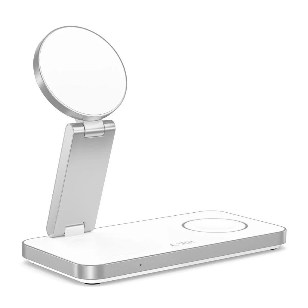 TECH-PROTECT QI15W-A47 3IN1 MAGNETIC MAGSAFE WIRELESS TÖLTŐ fehér