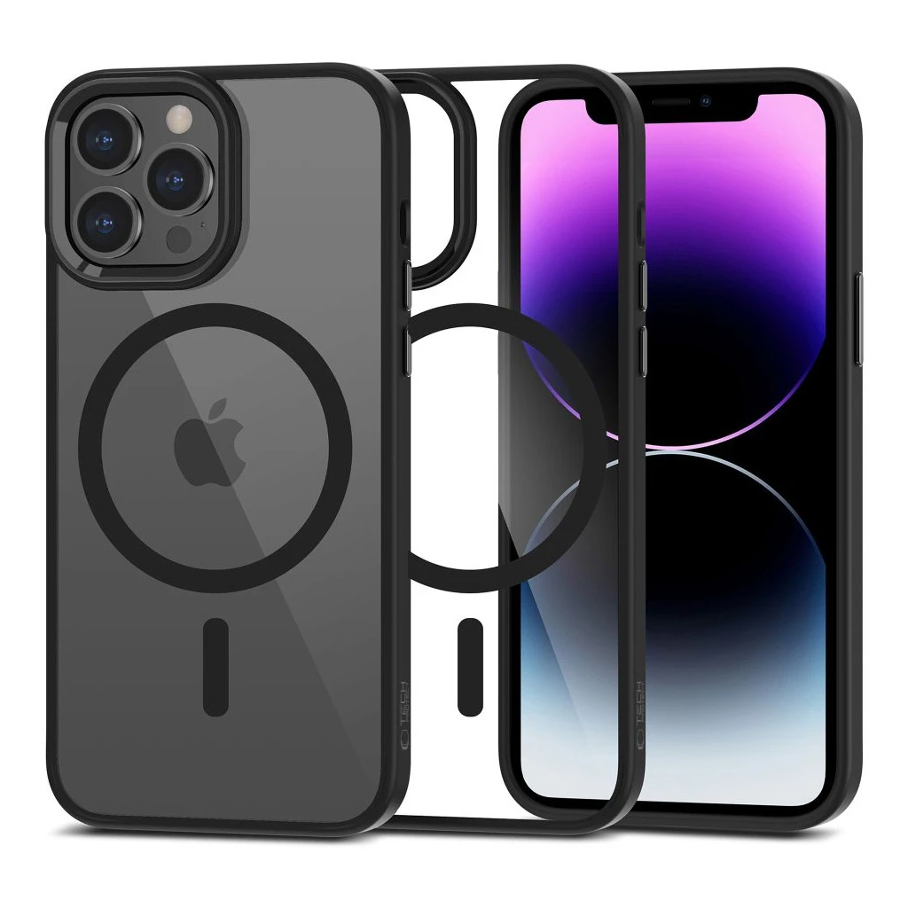 TECH-PROTECT MAGMAT MAGSAFE iPhone 13 Pro Max készülékhez tok fekete/átlátszó