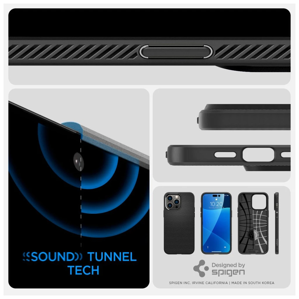 SPIGEN LIQUID AIR iPhone 14 Pro Max készülékhez tok – matt fekete