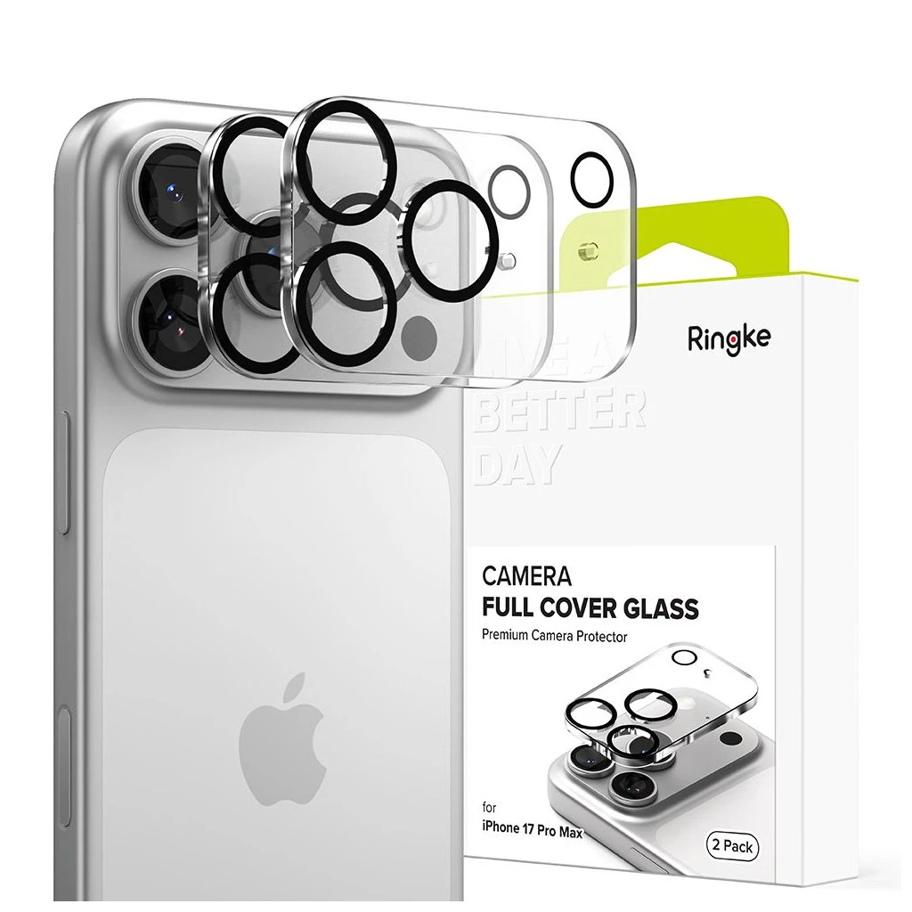Kameravédőtok RINGKE Camera Full Cover 2-PACK iPhone 17 Pro Max készülékhez fekete
