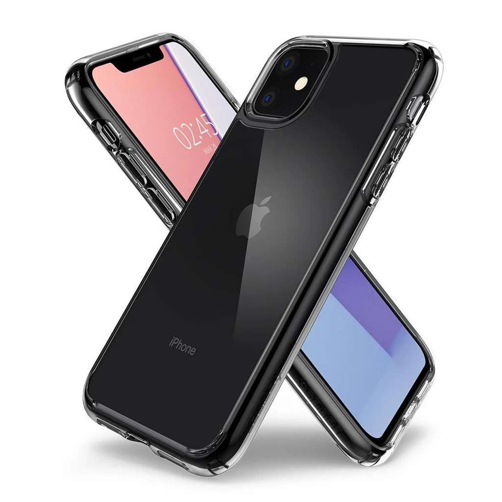 SPIGEN ULTRA HYBRID iPhone 11 készülékhez tok Crystal Clear